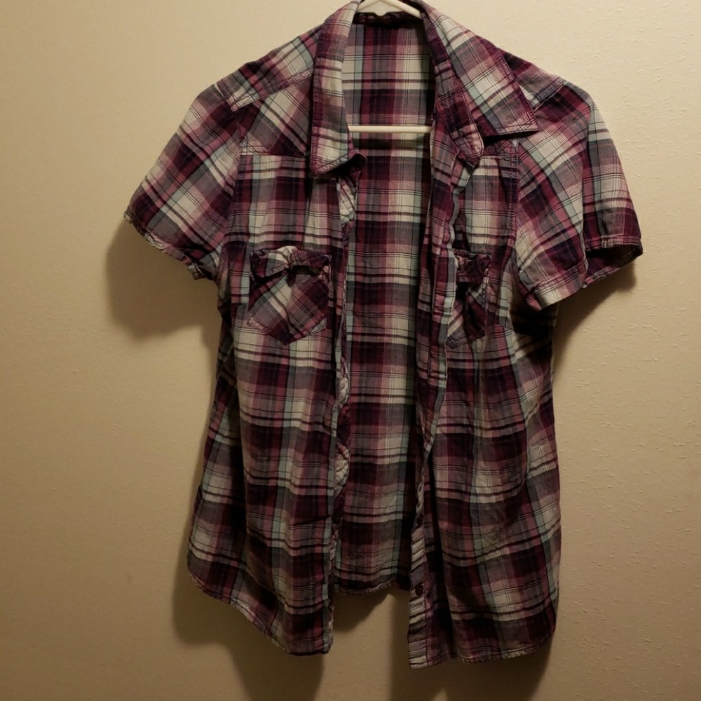Plaid button up